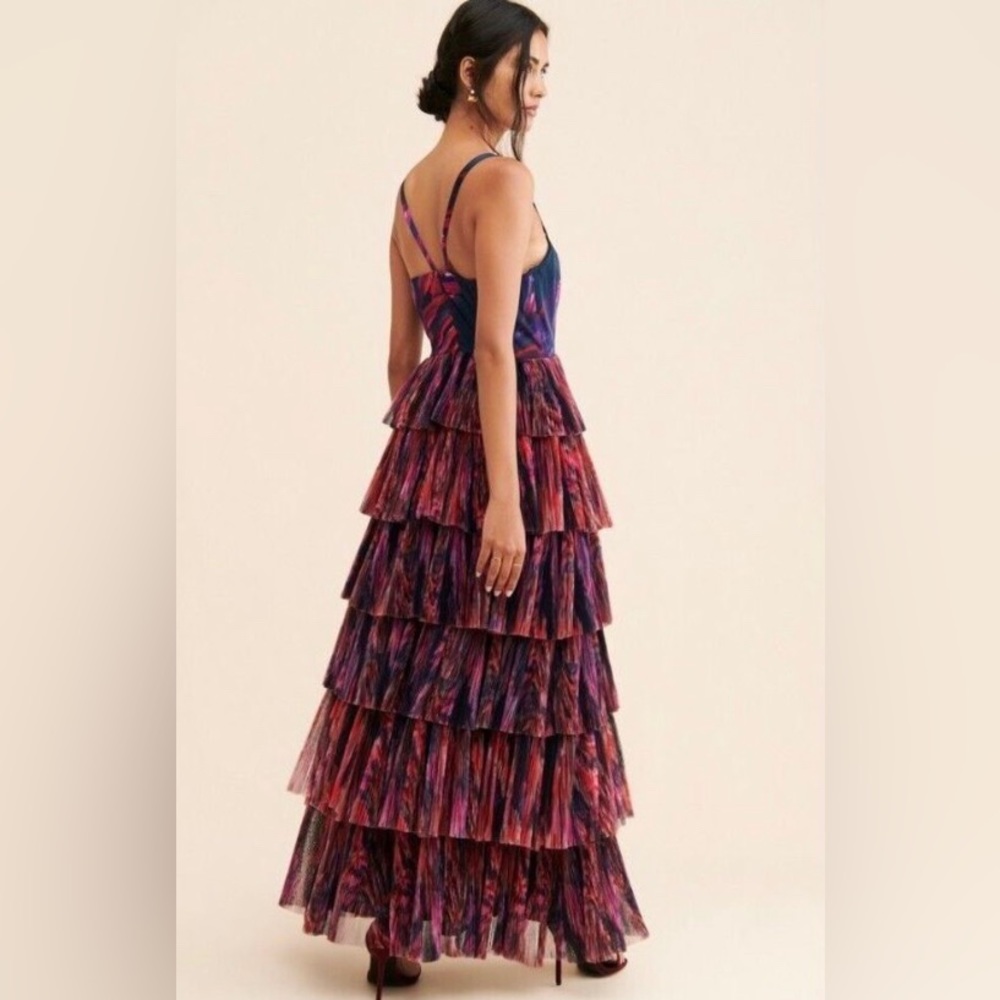 Hutch Pink and Purple Tiered Maxi Dress - Picture 2 of 10